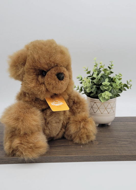 Teddy Bear Alpaca Stuffed Animal - Brown - Wuaman