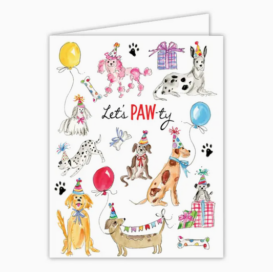 Party Pooches Greeting Card - RosanneBeck