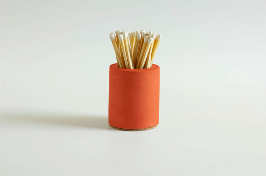 Cylinder Matches - Burnt Orange - Off Prairie