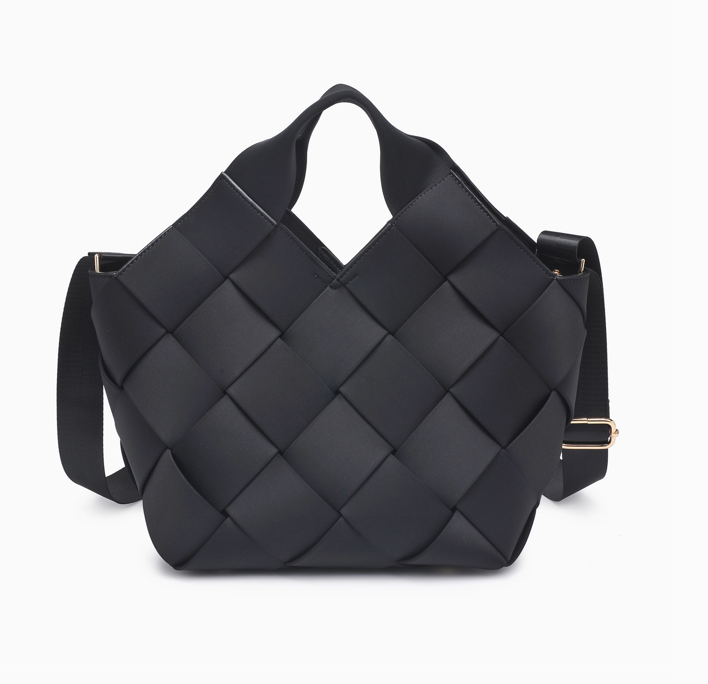 Resilience Woven Neoprene Tote - Black - Sol & Selene