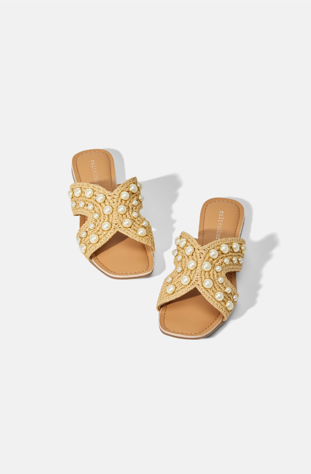 Lola Pearl Sandals - Salt + Umber