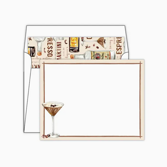 Handpainted Espresso Martini Social Set Cards - RosanneBeck