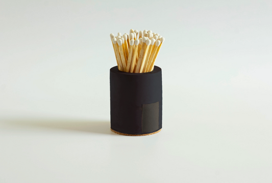 Cylinder Matches - Black - Off Prairie