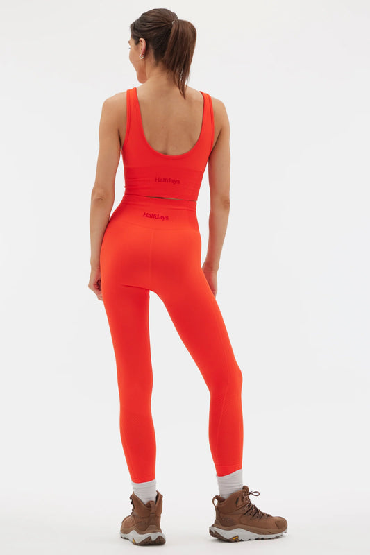 Sophia Seamless Legging - Red Orange - Half Days