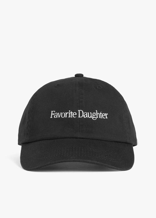 Classic Logo Baseball Hat - Black - Favorite Daughter