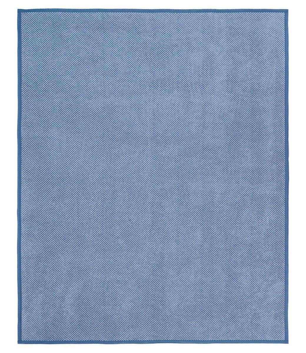 Harborview Herringbone Light Blue Blanket - Chappywrap