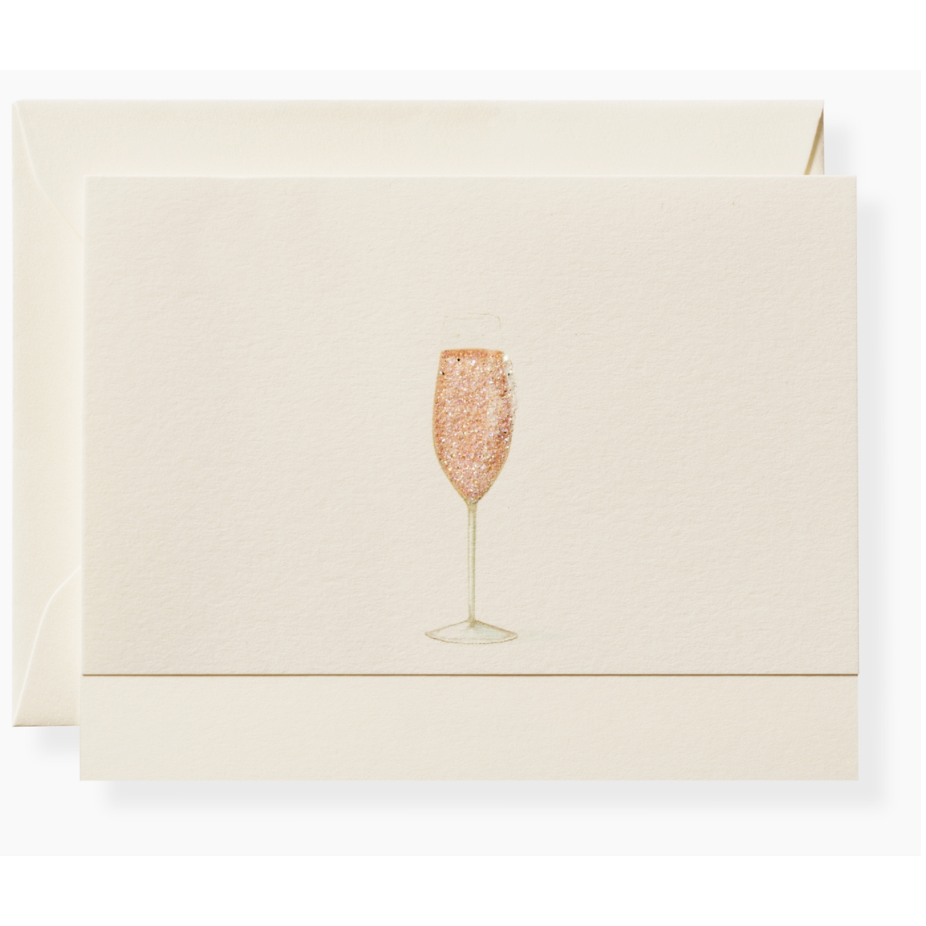 Pink Champagne Individual Notecard
