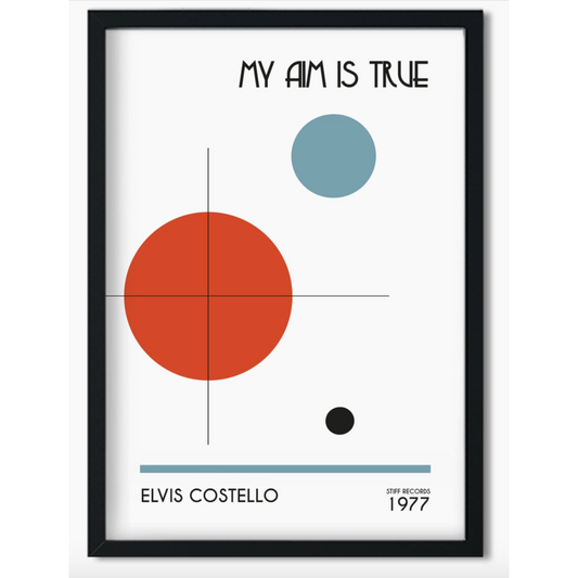 My Aim is True Elvis Costello Art Print - Fanclub