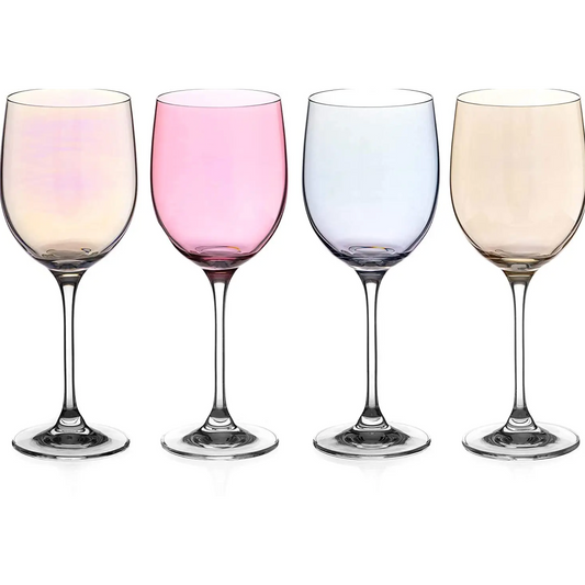 Colored Wine Glasses - Set of 4