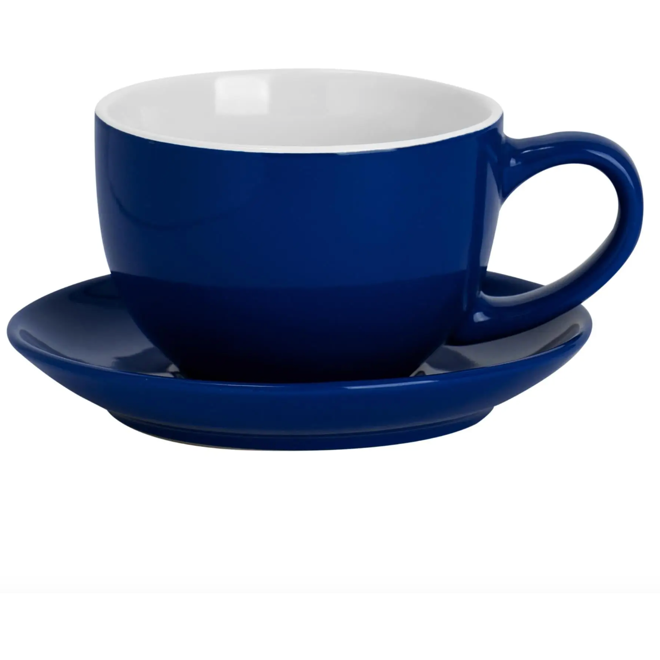 Cappuccino Cup with Saucer - Blue