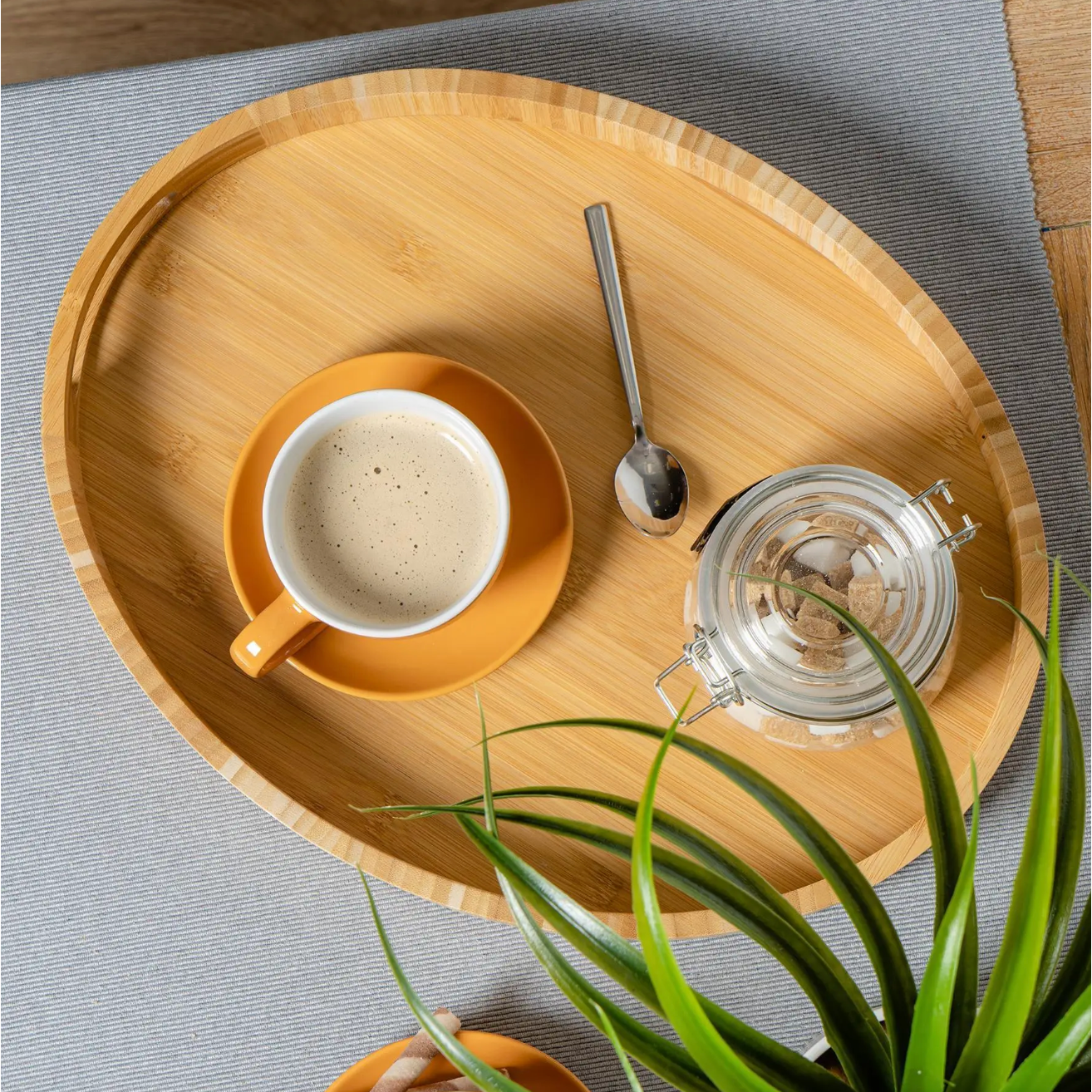 Cappuccino Cup with Saucer - Orange