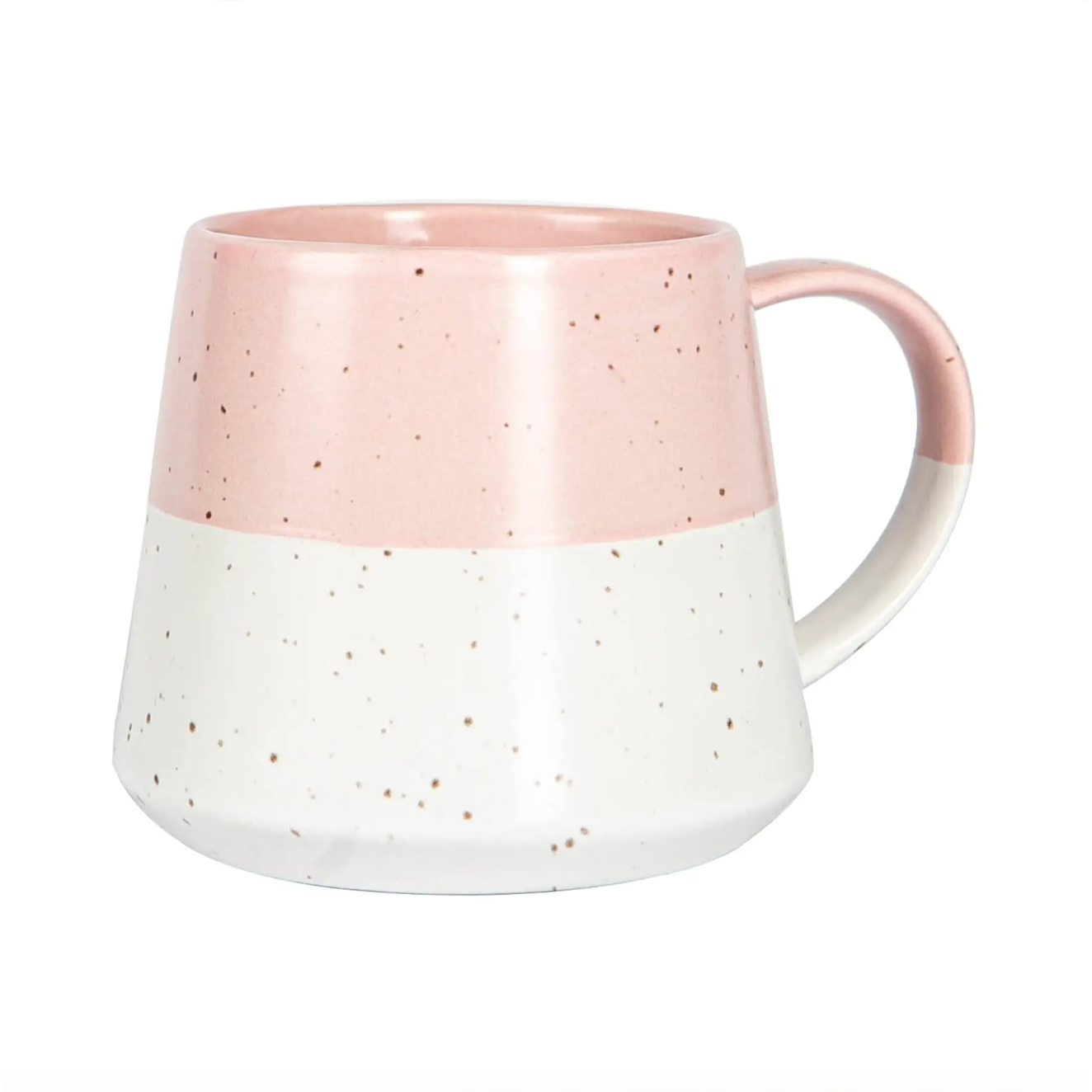 Ceramic Dipped Coffee Mug - Dusty Pink