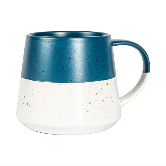 Ceramic Dipped Coffee Mug - Navy