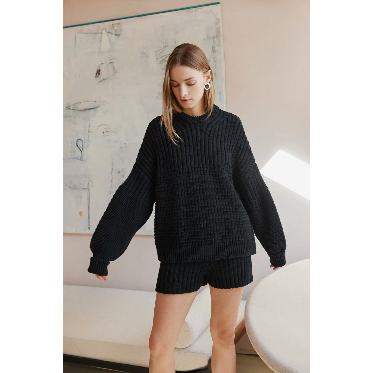 Delcia Sweater- Black - The Knotty Ones - ONE SIZE