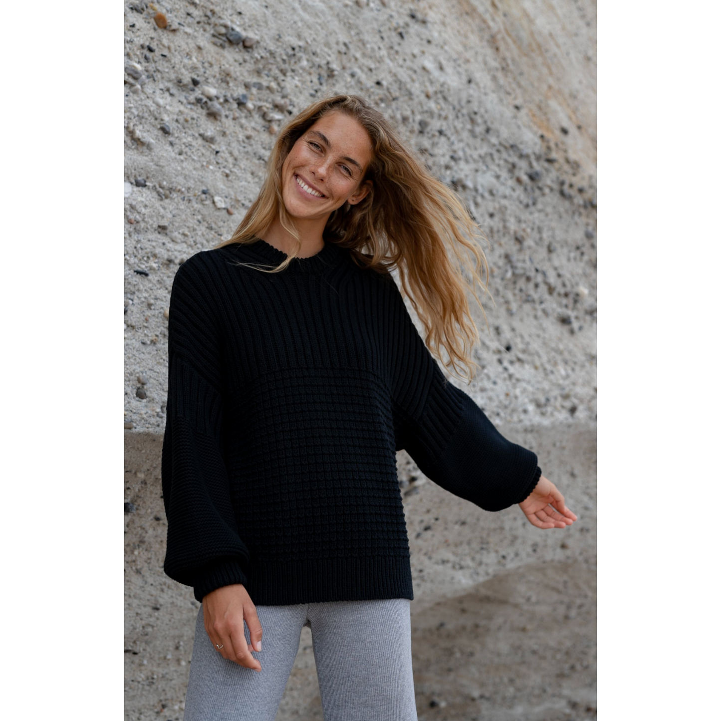 Delcia Sweater- Black - The Knotty Ones - ONE SIZE