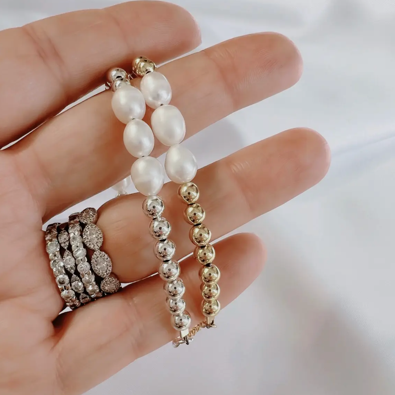 Luxe Pearl Beaded Bracelet - True by Kristy Jewelry
