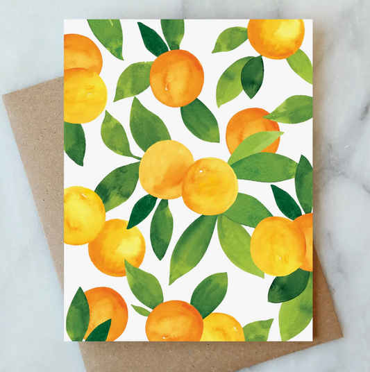 Oranges Blank Cards - Set of 6 - Abigail Jayne Design