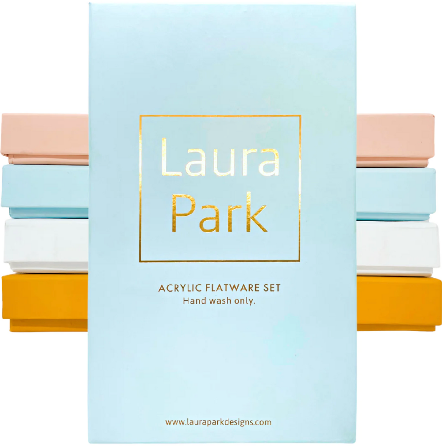 Acrylic Flatware Set - Light Blue - Laura Park