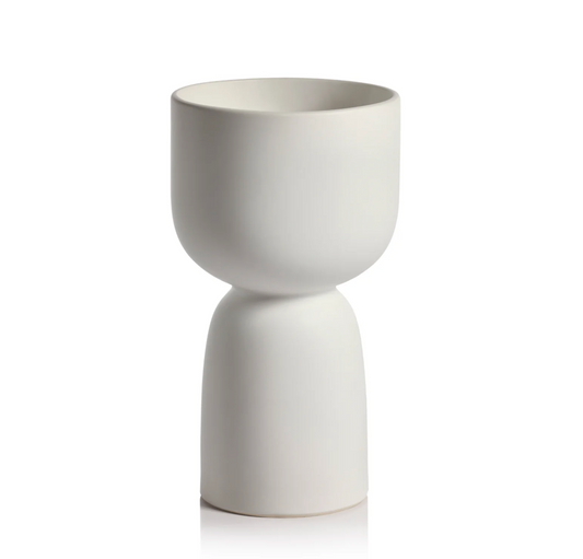 Soho Ceramic White Planter / Bowl - Tall