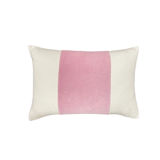 14x20 Velvet Panel Pillow Cover ONLY - Pink - Laura Park