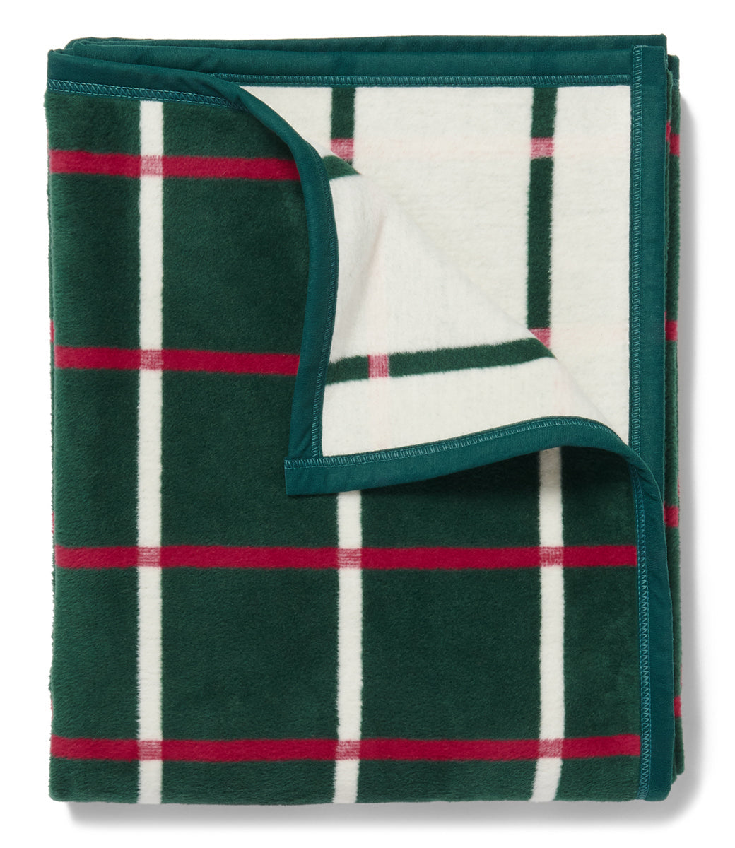 Festive Plaid Green Blanket - Chappywrap