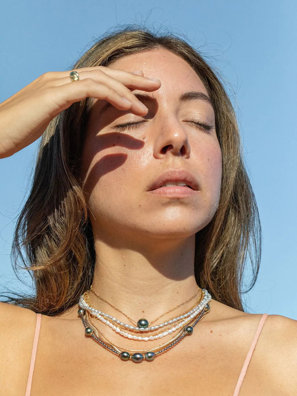 Dainty Gray Pearl Necklace - Maile - Ke Aloha Jewelry